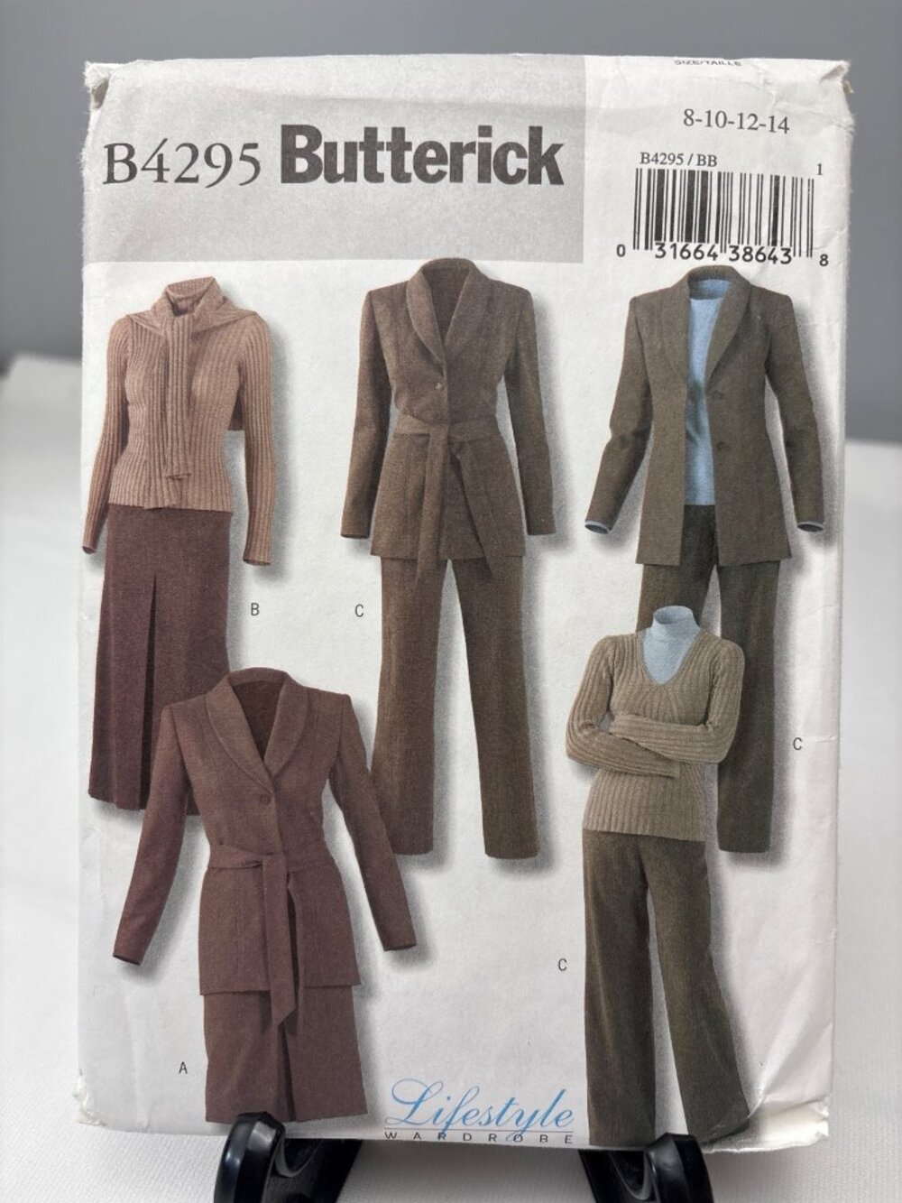 Butterick B4295 Sewing Pattern Misses Jacket Skirt Pant Size 8-10-12-14 Uncut